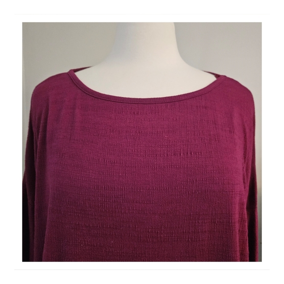 Max Studio Magenta Tunic Top Size 2X - Picture 2 of 3